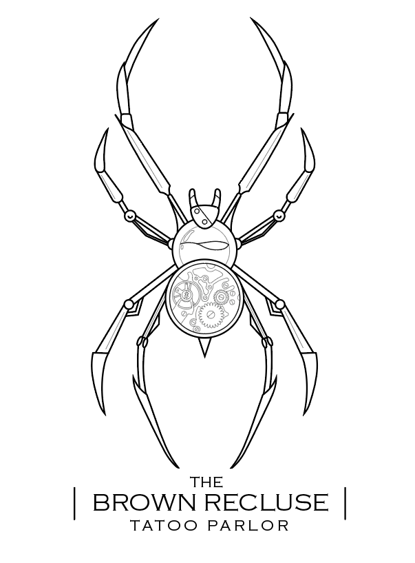 Spider tattoo logo